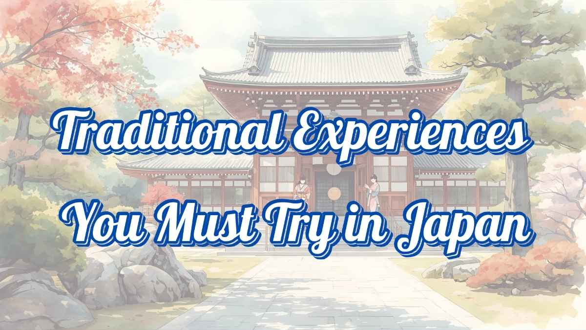 Traditional Experiences You Must Try in Japan